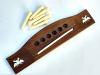 ROSEWOOD ACOUSTIC GUITAR BRIDGE INLAID BUTTERFLY